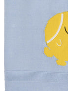 Coperta per neonati Stella McCartney Kids azzurra con ricamo palline da tennis TY0510 Z2423 602 STELLA McCARTNEY KIDS 