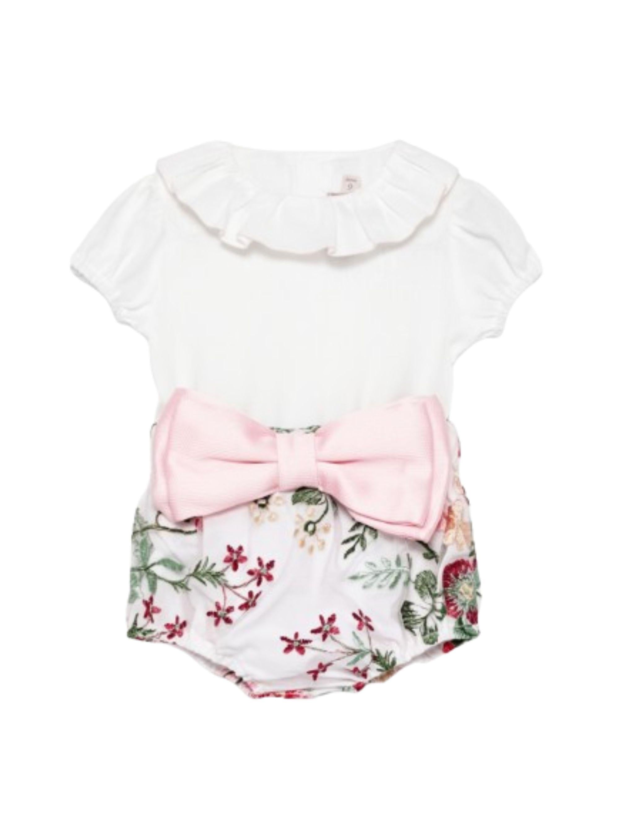 Completo per neonata La Stupenderia multicolore con stampa floreale 2TBCT52 X88 LA STUPENDERIA 