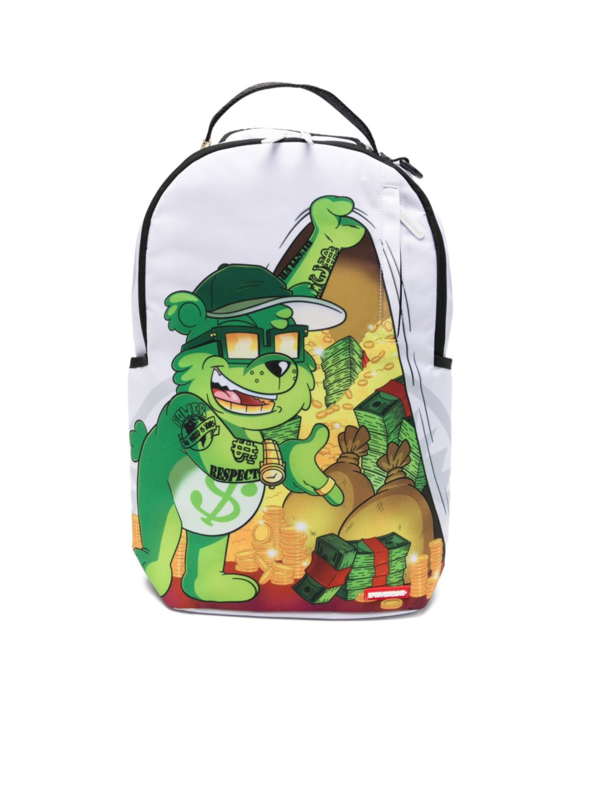 Zaino per bambini Sprayground Kid bianco con stampa grafica sul davanti 910B7398 NSZ SPRAYGROUND KIDS 