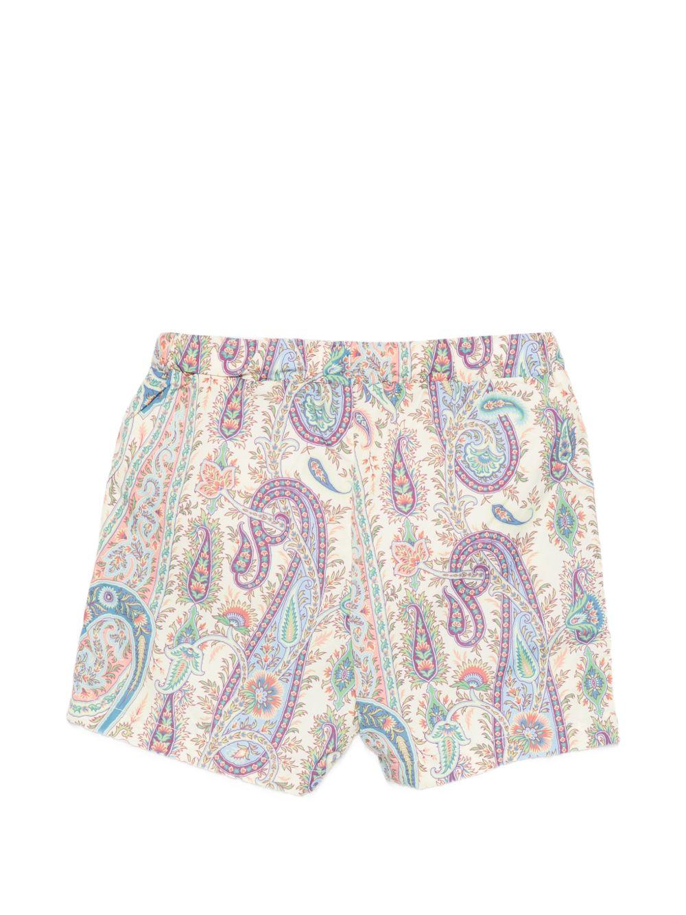 Costume da bagno per bambino Etro Kids beige con stampa paisley GYCP19 N0433 107MC ETRO KIDS 