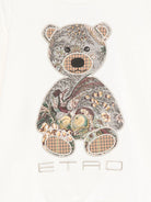 Felpa per bambino Etro Kids bianca con ricamo orsetto sul davanti GZ4P10 Z3183 102 ETRO KIDS 