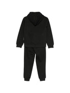 Tuta per bambino John Richmond Junior nera con cappuccio e logo RBA26018CF BLACK JOHN RICHMOND KIDS 