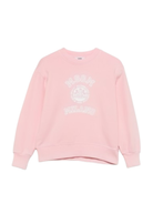 Felpa per bambina MSGM Kids rosa con stampa sul davanti S6MSJUSW053 MS076 MSGM KIDS 
