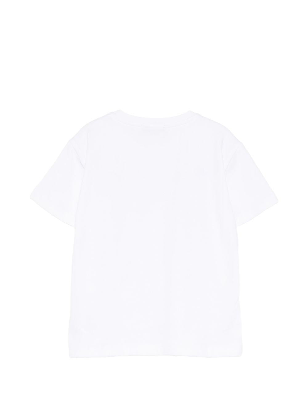 T-shirt per bambino DONDUP Kids bianco con logo sul davanti DMTS0520JE017 D021 DONDUP KIDS 