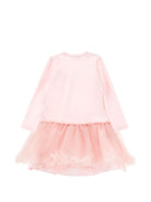 Abito per bambina Monnalisa Kids rosa con stampa grafica Jessie 19H910NP 8004 0091 MONNALISA KIDS 
