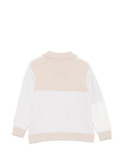 Maglione per bambino Eleventy Kids beige con design color-block EZ9H30 Z4144 101BG ELEVENTY KIDS 