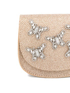 Borsa per bambina Aruna Seth color oro con applicazione farfalle BAG01 GOLD ARUNA SETH KIDS 