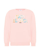 Felpa per bambina Casablanca Kids rosa con ricamo logo KPF26KW151501 STACKED CASABLANCA KIDS 