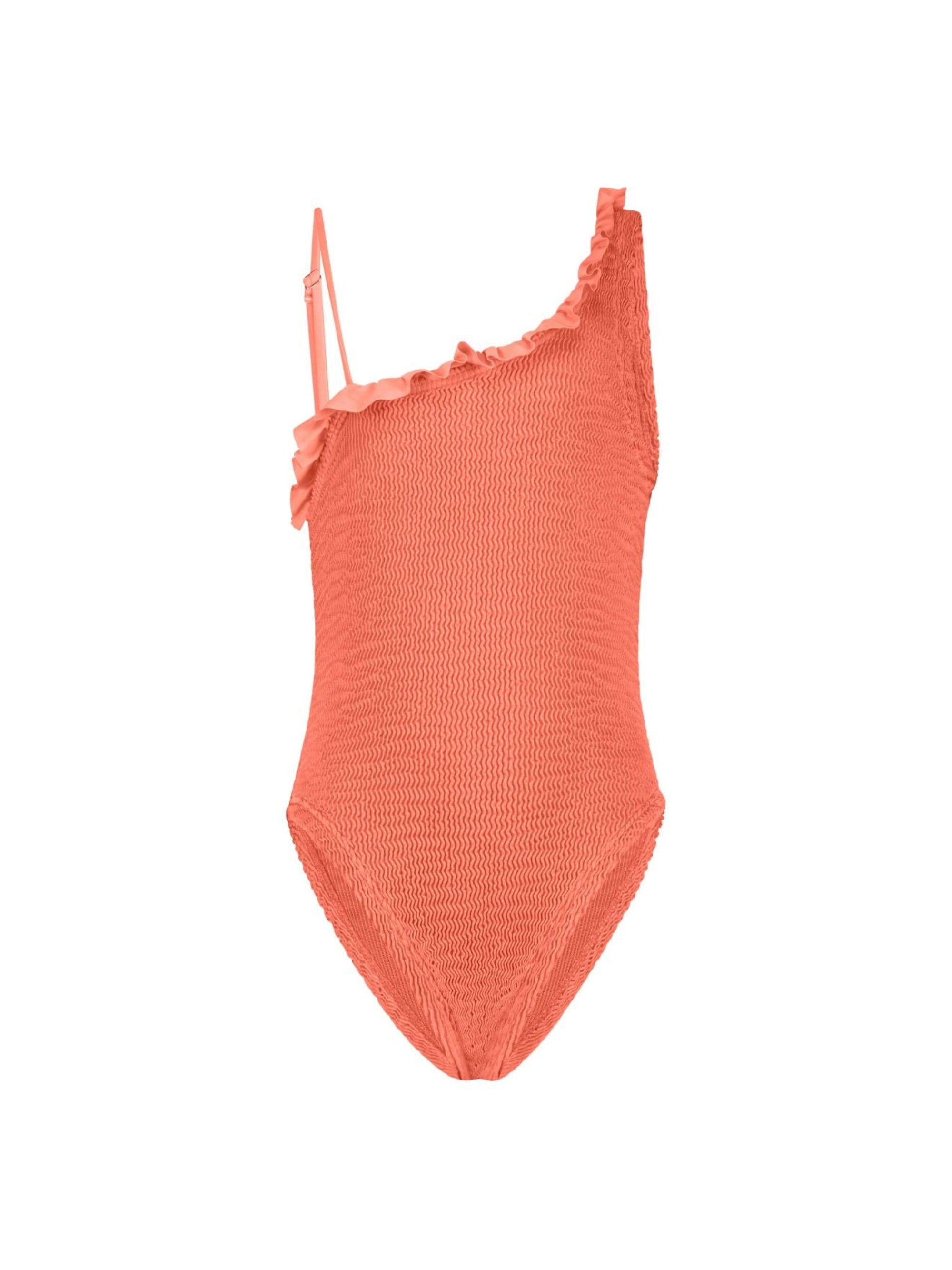 Costume intero Nori per bambina Paramidonna Kids arancione con design texturizzato CR26KNS SALMON PARAMIDONNA KIDS 