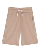 Set t-shirt e shorts per bambino Dkny Kids bianco e beige con stampa logo D62521 20P DKNY KIDS 