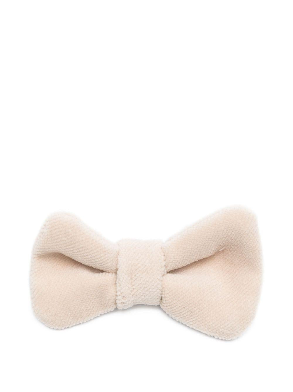 Papillon per neonato La Stupenderia beige in velluto 1CCPP21 V23 LA STUPENDERIA KIDS 