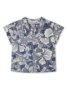 Camicia Gerald per neonato Bonpoint blu con colletto alla cubana S05YSHW00011 515 BONPOINT KIDS 