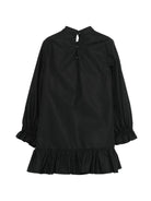Abito per bambina Balmain Kids nero con logo ricamato BY1C80 P0562 930 BALMAIN KIDS 