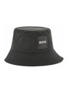Cappello bucket per bambino BOSS Kids nero con stampa J53113 09B BOSS KIDS 