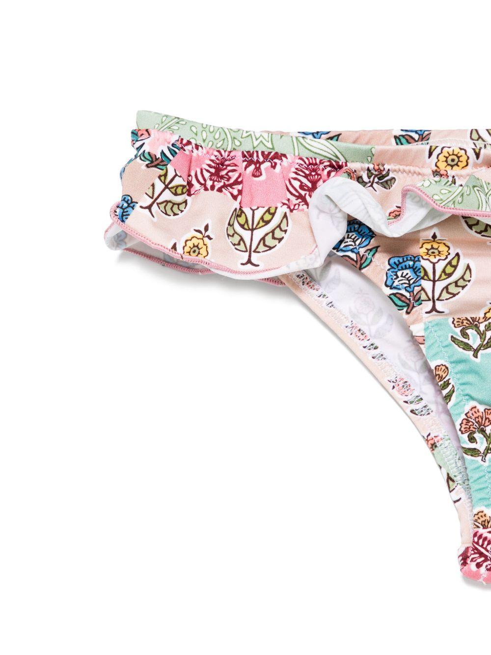 Costume da bagno per bambina MC2 Saint Barth Kids multicolore a fiori MELL001 03882H MC2 ST. BARTH KIDS 