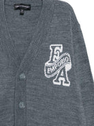 Cardigan per bambino Emporio Armani Kids grigio a maniche lunghe EB001686 AF27314 O8035 EMPORIO ARMANI KIDS 