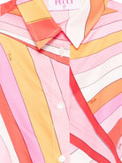Camicia per bambina Emilio Pucci Junior multicolore con colletto classico PY5A00 K0281 50EAR EMILIO PUCCI KIDS 