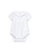 Tutina per neonati Tartine Et Chocolat bianca con colletto a punta CC11021 01 TArtine & Chocolat KIDS 