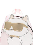 Zaino per bambina Karl Lagerfeld Kids rosa con applicazione gatto Z31203 46F KARL LAGERFELD KIDS 
