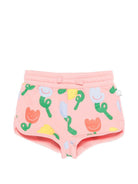 Shorts per neonata Stella McCartney Kids rosa con stampa floreale all-over TY6109 Z3559 509MC STELLA McCARTNEY KIDS 