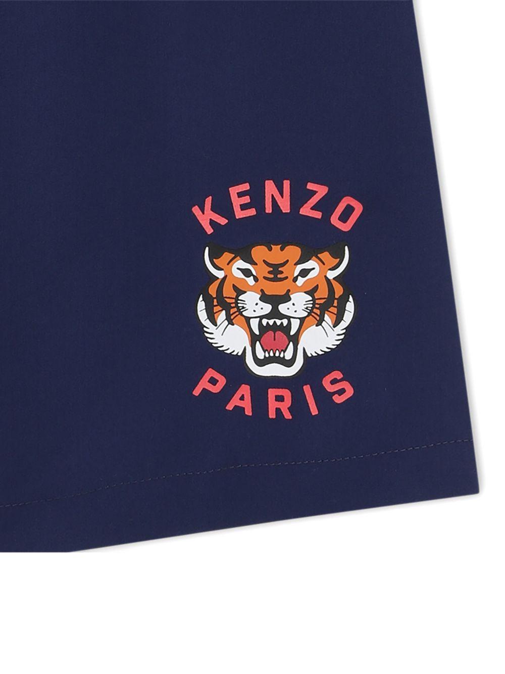 Costume per bambino Kenzo Kids blu con stampa logo K61619 84N KENZO KIDS 