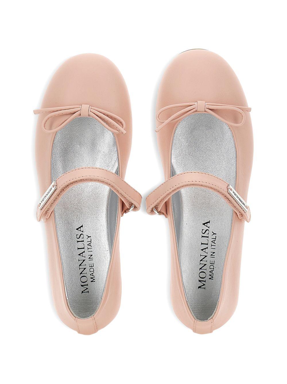 Ballerine per bambina Monnalisa Kids rosa cipria con dettaglio fiocco 8CH015 8786 0091 MONNALISA KIDS 