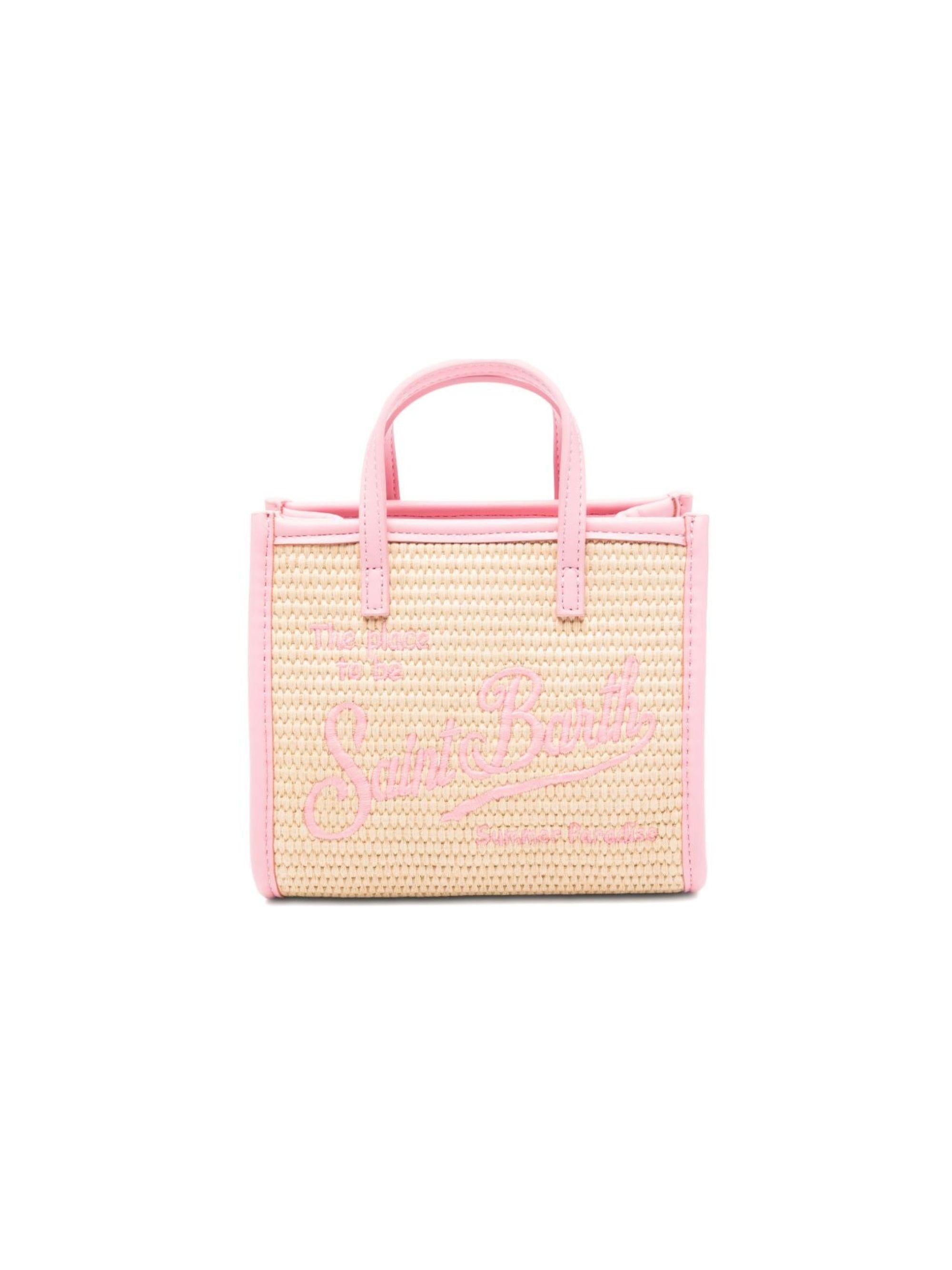 Borsa Vivian mini MC2 Saint Barth beige con logo a contrasto sul davanti VIVM001 00415L MC2 ST. BARTH KIDS 