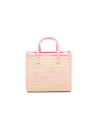 Borsa Vivian mini MC2 Saint Barth beige con logo a contrasto sul davanti VIVM001 00415L MC2 ST. BARTH KIDS 