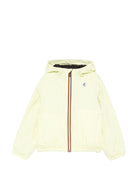 Giubbino P. Le Vrai 4.0 Claude per bambini K Way Kids giallo con logo K7141FW W0Z K-WAY KIDS 