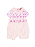 Tutina per neonata Missoni Kids rosa chiaro con motivo a zig zag MYA001 Z3672 52AMC MISSONI KIDS 