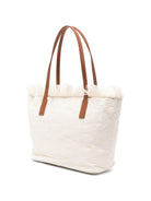 Borsa City Medium MC2 Saint Barth bianca con frange CBMF001 01034L MC2 ST. BARTH KIDS 