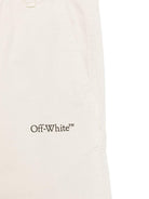 Pantaloni con logo per bambino Off-White Kids grigio con passanti OBCA009S25FAB001 0510 OFF WHITE KIDS 
