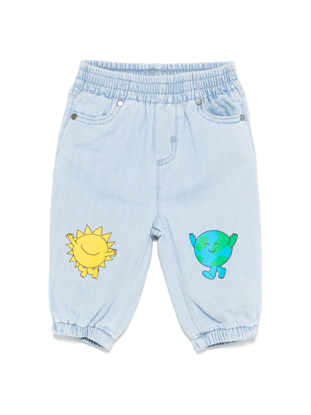 Jeans per neonato Stella McCartney Kids Earth Friends azzurro TX6520 Z0522 606 STELLA McCARTNEY KIDS 