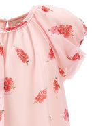Abito per bambina Monnalisa rosa con stampa a fiori all-over 71G911 7618 0091 MONNALISA 