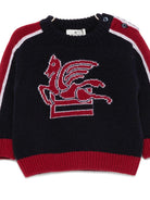 Maglione per neonato ETRO KIDS blu con motivo Pegaso GX9500 Z2498 635 ETRO KIDS 
