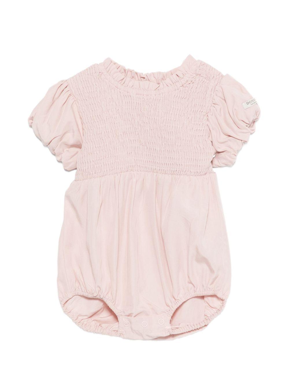 Tutina Eledor per neonata Donsje rosa con corpetto arricciato 3045600 00122 DONSJE KIDS 