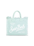 Borsa Vanity MC2 Saint Barth verde salvia con stampa logo sul davanti VANI001 00160L MC2 ST. BARTH KIDS 