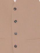 Gilet per bambino Douuod Kids beige con bottoni frontali DY2P82 I0292 334 DOUUOD KIDS 