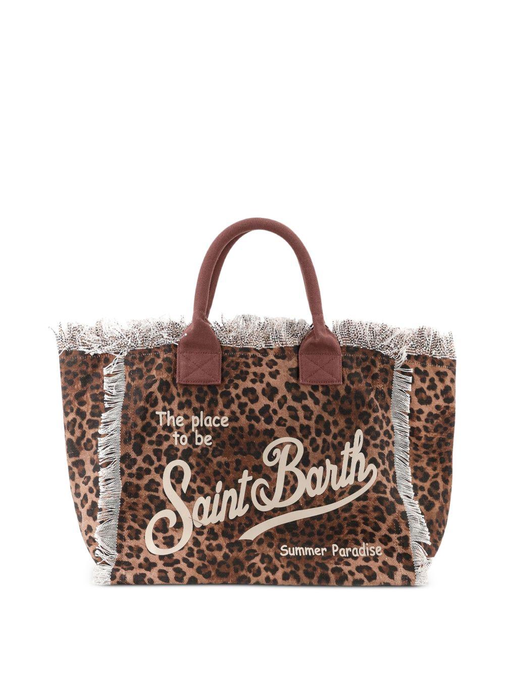 Borsa Vanity MC2 Saint Barth marrone con stampa animalier VANI001 00190L MC2 ST. BARTH KIDS 