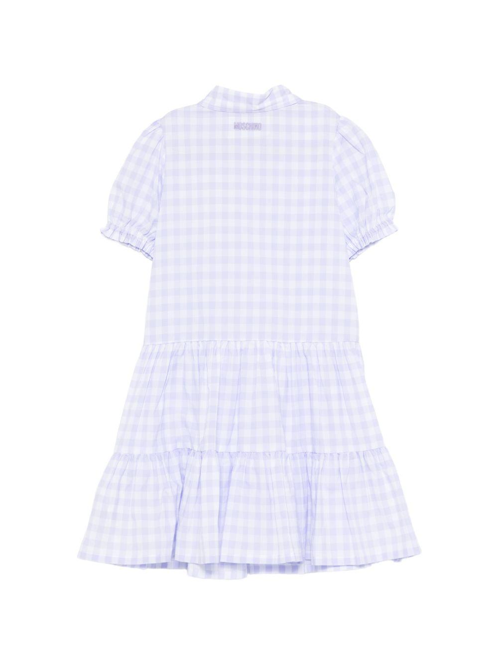 Abito per bambina Moschino Kids multicolore con dettagli arricciati HDV0HWN0N07 83661 MOSCHINO KIDS 