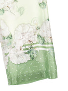 Pantaloni per bambina Monnalisa verde con stampa a fiori 71G403 7668 0020 MONNALISA KIDS 