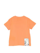 T-shirt per neonati John Richmond Junior arancione con dettaglio logo RIP26110TS ORANGE PEEL JOHN RICHMOND KIDS 
