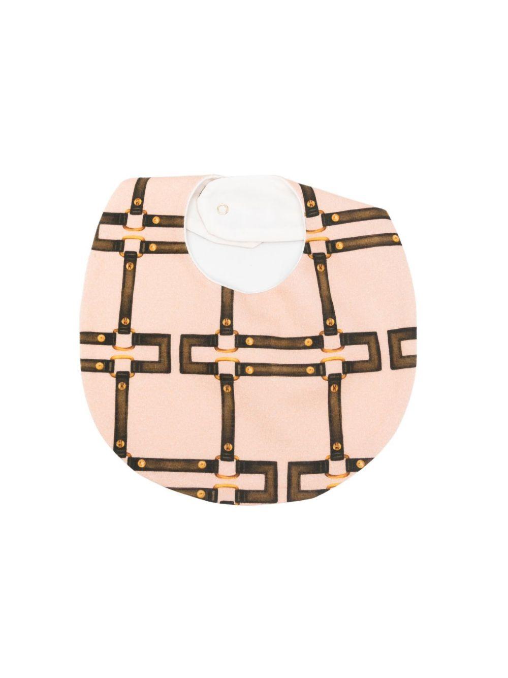 Bavaglino per neonata Elisabetta Franchi La Mia Bambina rosa a fantasia ENBA0680JFE01 D981 ElISABETTA FRANCHI 