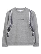 Felpa per bambino The Marc Jacobs Kids grigio con stampa grafica W60623 A35 THE MARC JACOBS KIDS 