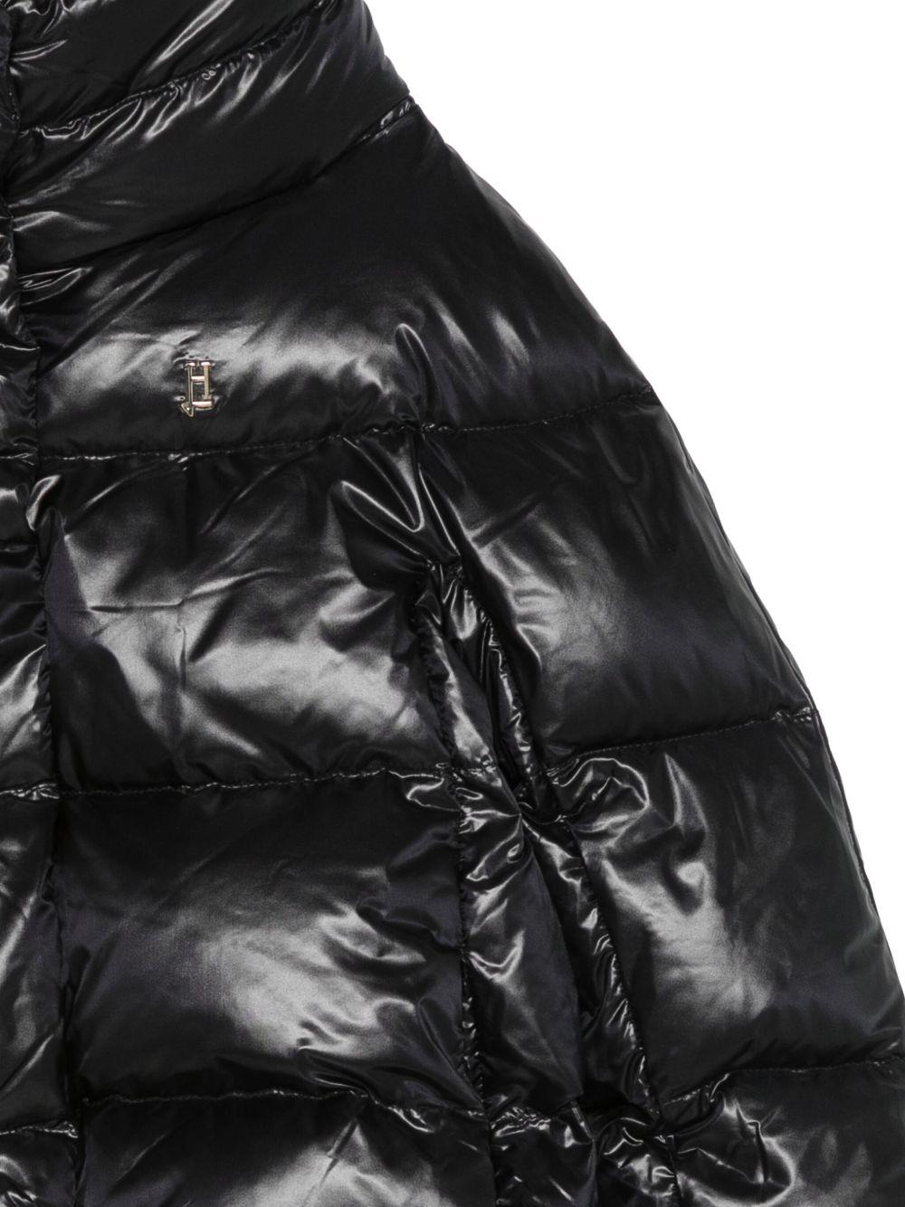 Giacca trapuntata per bambina Herno Kids nero a collo alto PI000189G12017Z 9300 HERNO KIDS 