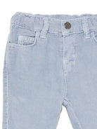 Pantaloni per neonato Emporio Armani Kids azzurro chiaro con effetto velluto EB001506 AF26401 U9366 EMPORIO ARMANI KIDS 