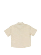 Camicia per bambino Paolo Pecora Kids beige con taschino sul petto PP4379 SABBIA PAOLO PECORA KIDS 