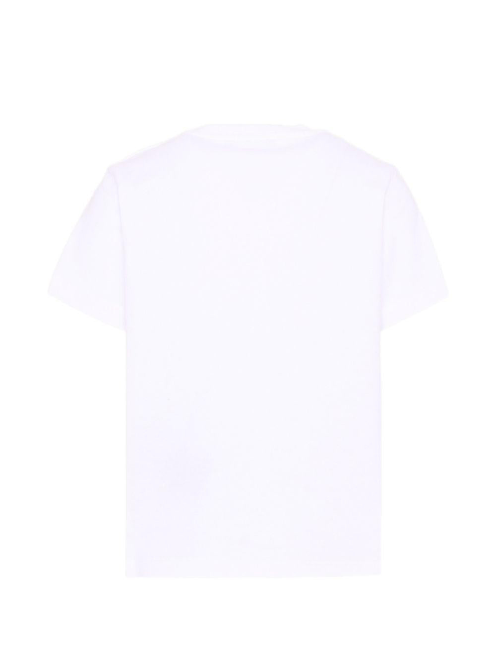 T-shirt per bambino Balmain Kids bianca con stampa logo sul davanti BZ8H51 Z3672 100NE BALMAIN KIDS 