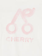 T-shirt per bambina Bonpoint bianca con stampa logo sul davanti S06GTSK00017 102 BONPOINT KIDS 