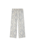 Pantaloni sportivi per bambina Versace Kids grigio con stampa Barocco 10185141A11195 5E340 VERSACE KIDS 
